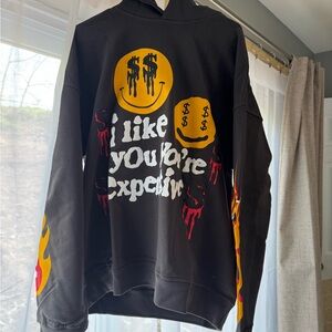 Graphic Black Hoodie I Like You You’re Expensive Men’s XL NWT NAGRI